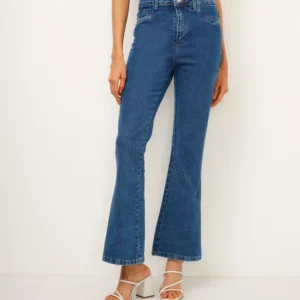 Calça jeans boot cut sawary azul